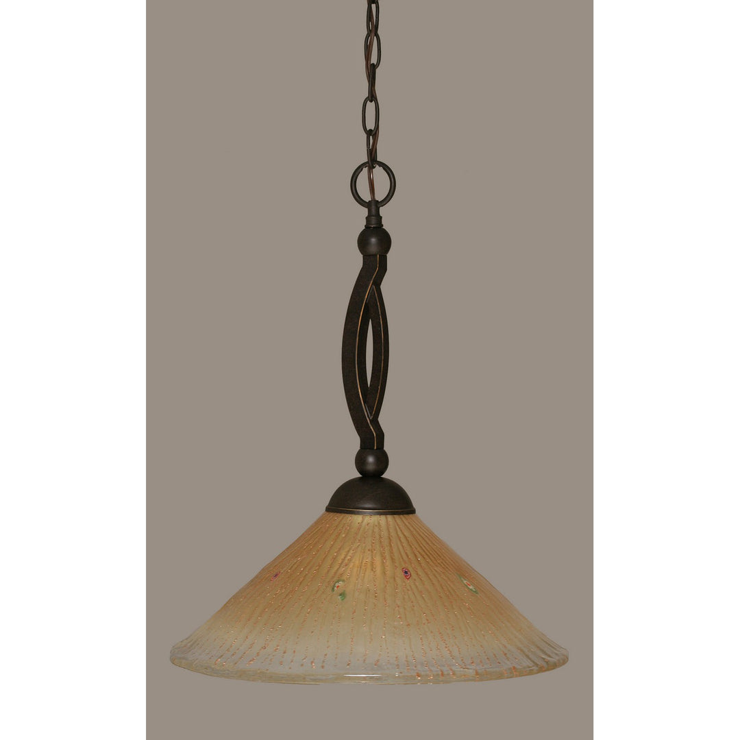 Toltec Bow 271-dg-710 Pendant Light - Dark Granite