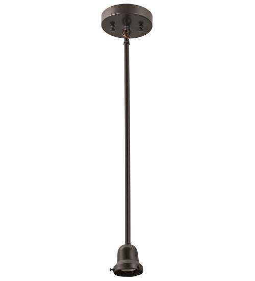 Meyda Tiffany Lighting 51950 Evelyn One Light Pendant Hardware Utility Light Bronze / Dark