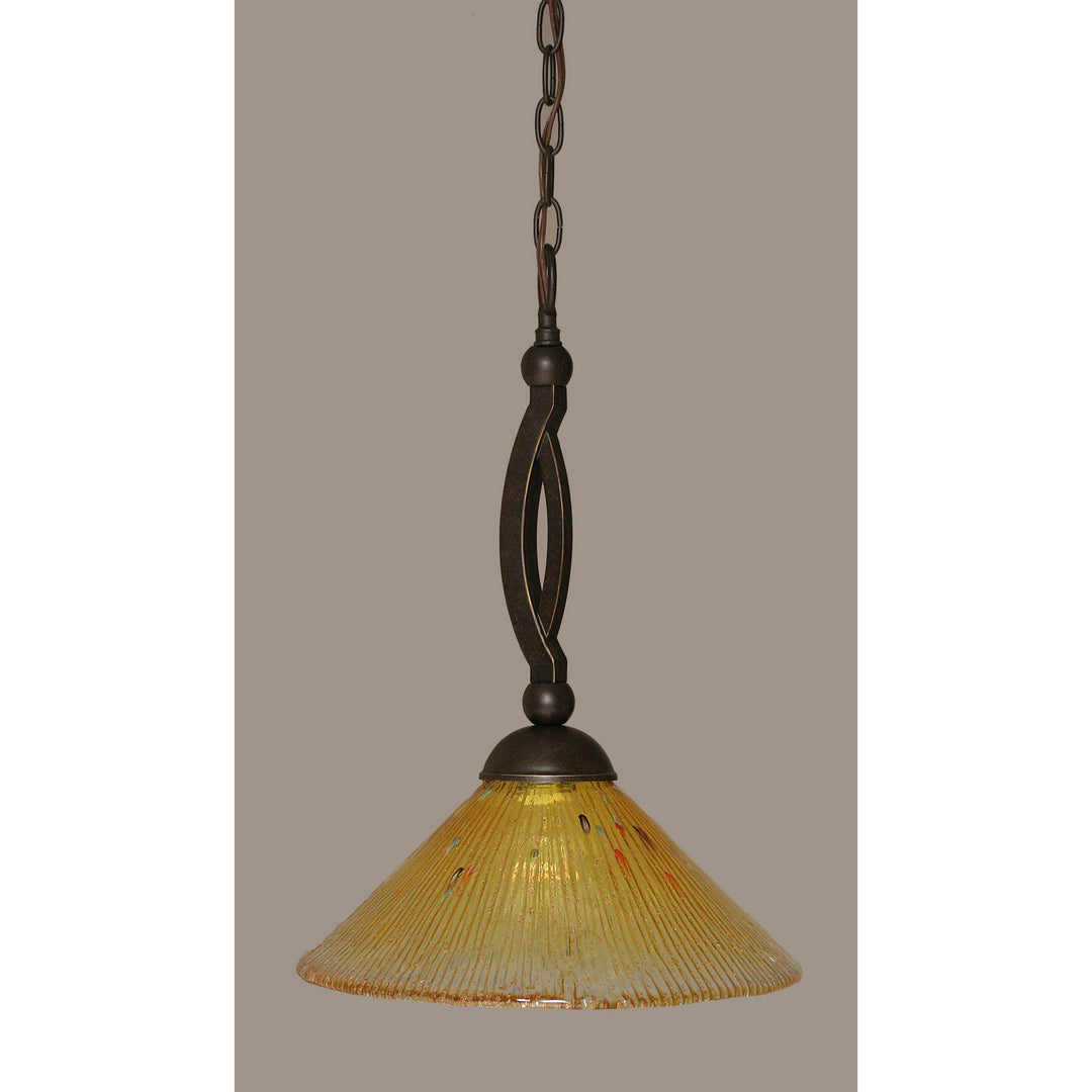 Toltec Bow 271-dg-774 Pendant Light - Dark Granite
