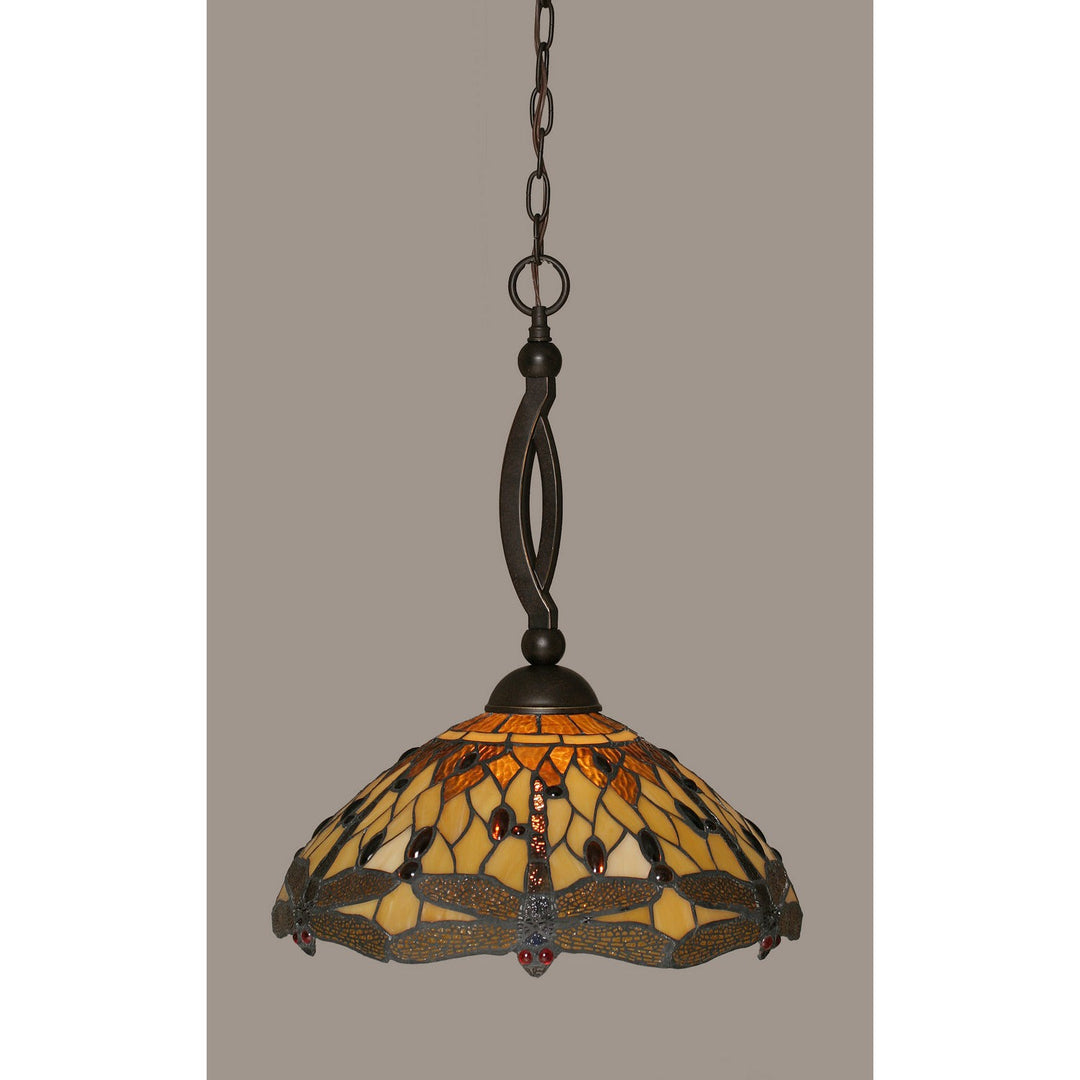 Toltec Bow 271-dg-946 Pendant Light - Dark Granite