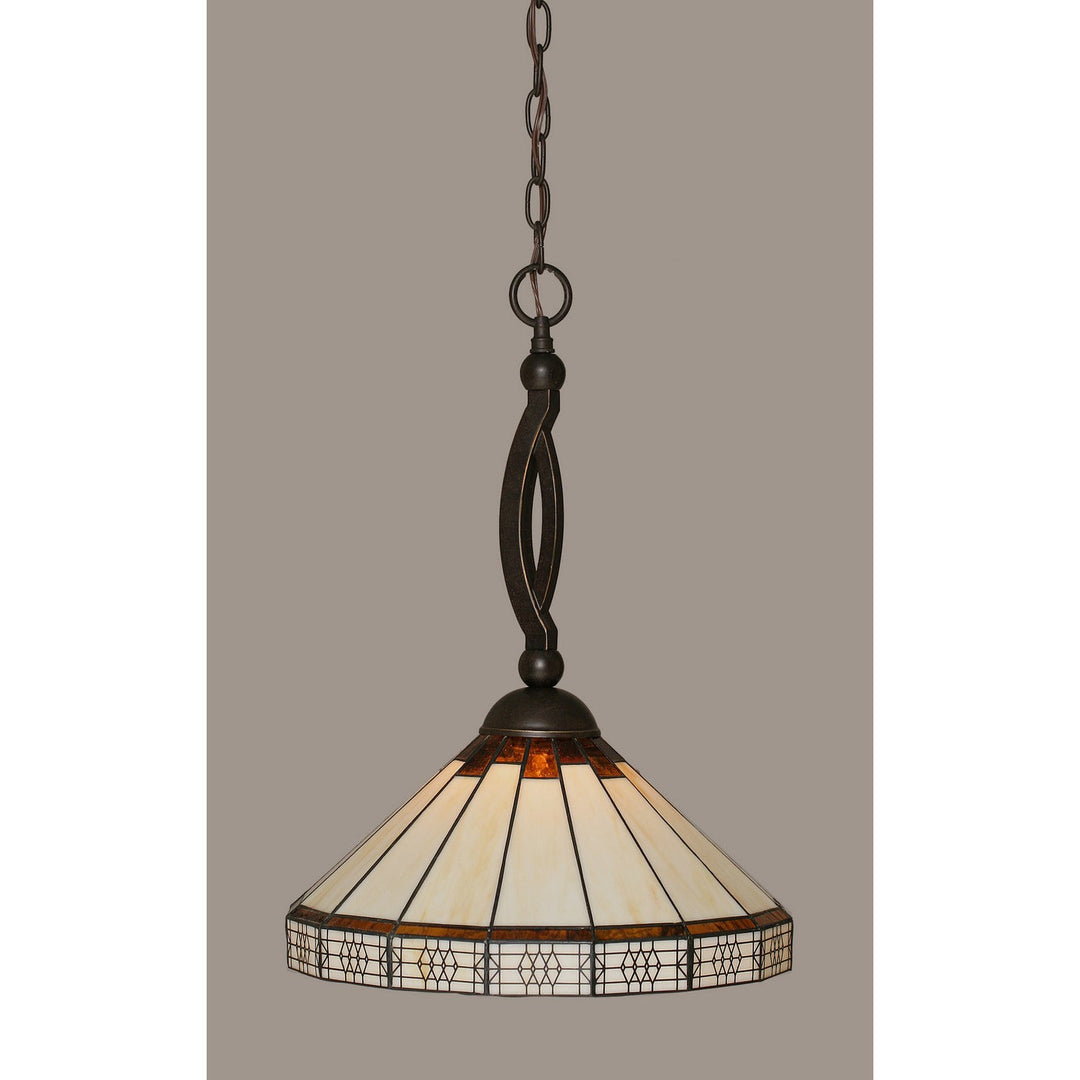 Toltec Bow 271-dg-964 Pendant Light - Dark Granite
