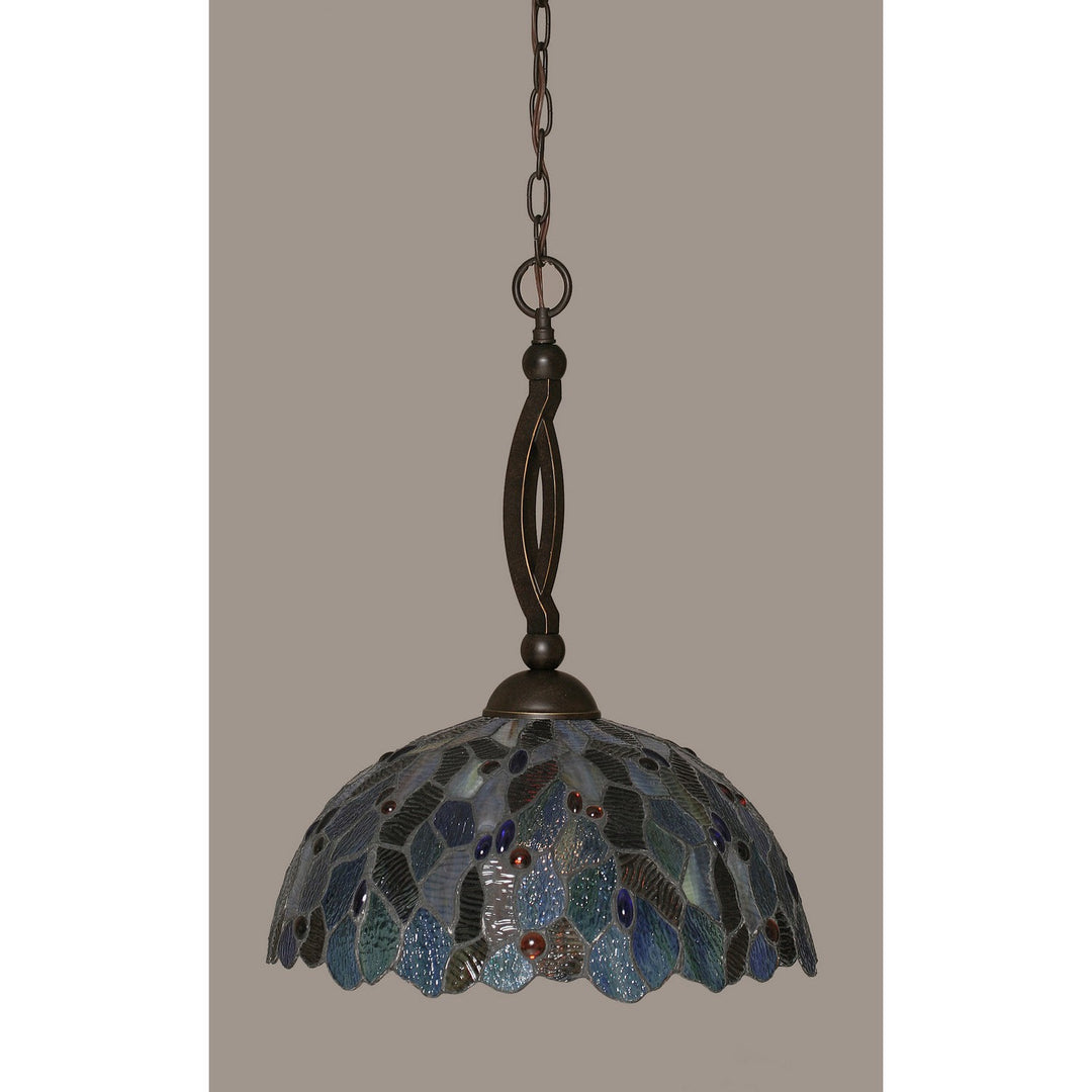 Toltec Bow 271-dg-995 Pendant Light - Dark Granite