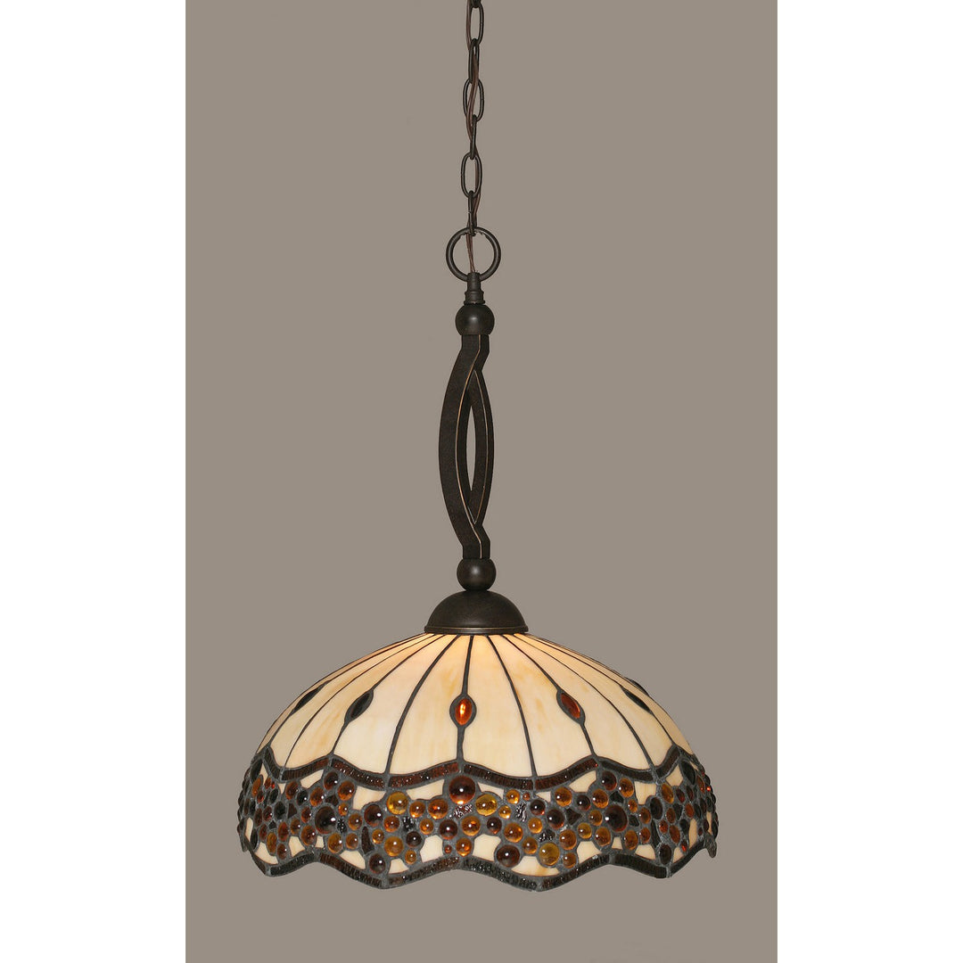 Toltec Bow 271-dg-997 Pendant Light - Dark Granite