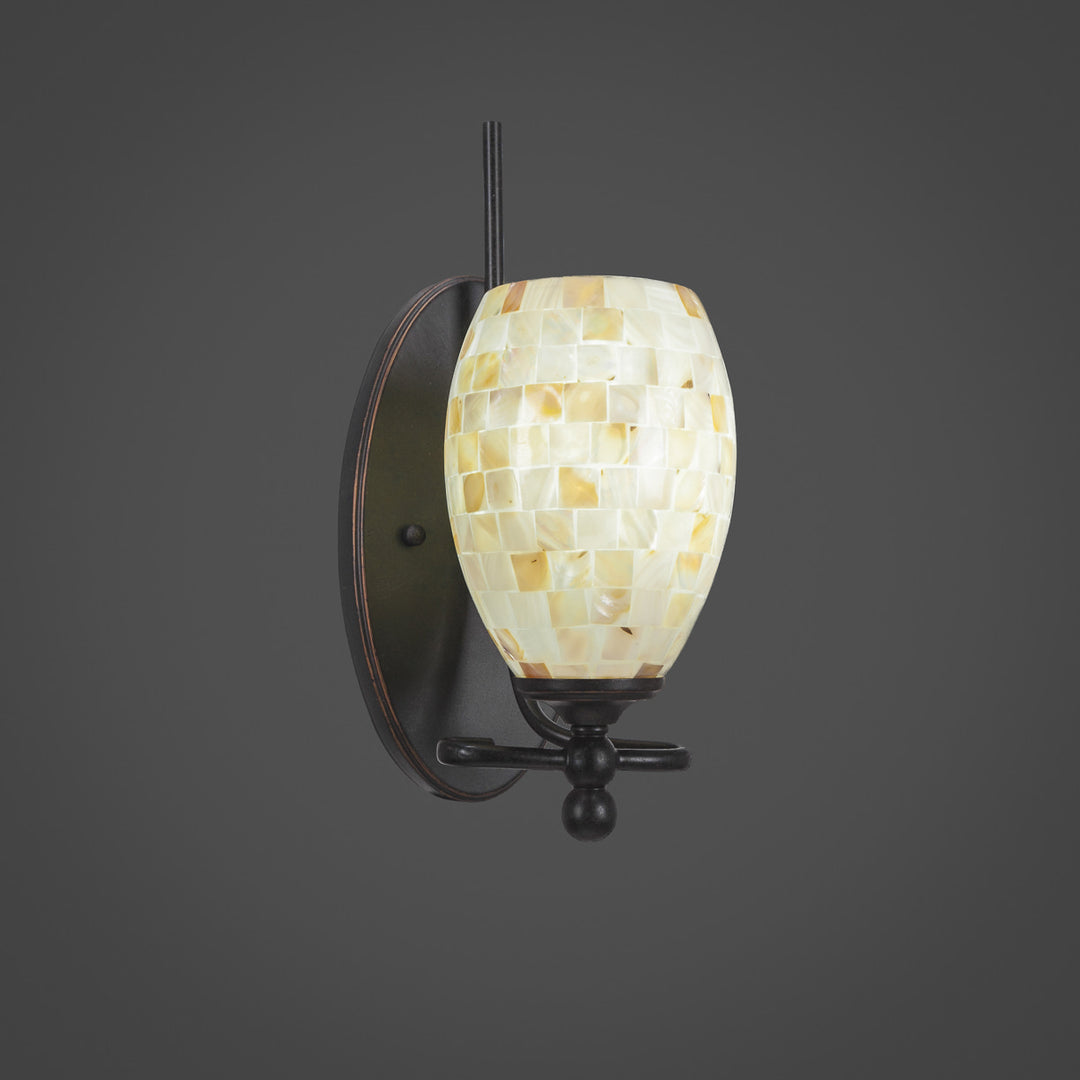 Toltec Capri 591-dg-406 Wall Sconce Light - Dark Granite