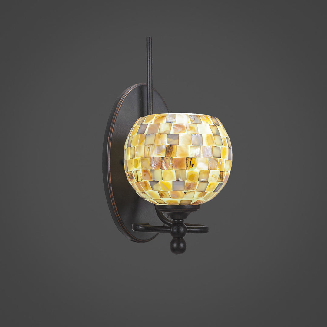 Toltec Capri 591-dg-407 Wall Sconce Light - Dark Granite
