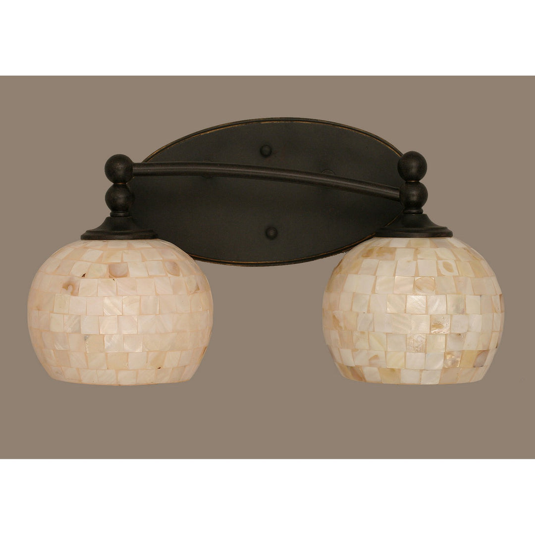 Toltec Capri 592-dg-405 Bath Vanity Light 23 in. wide - Dark Granite