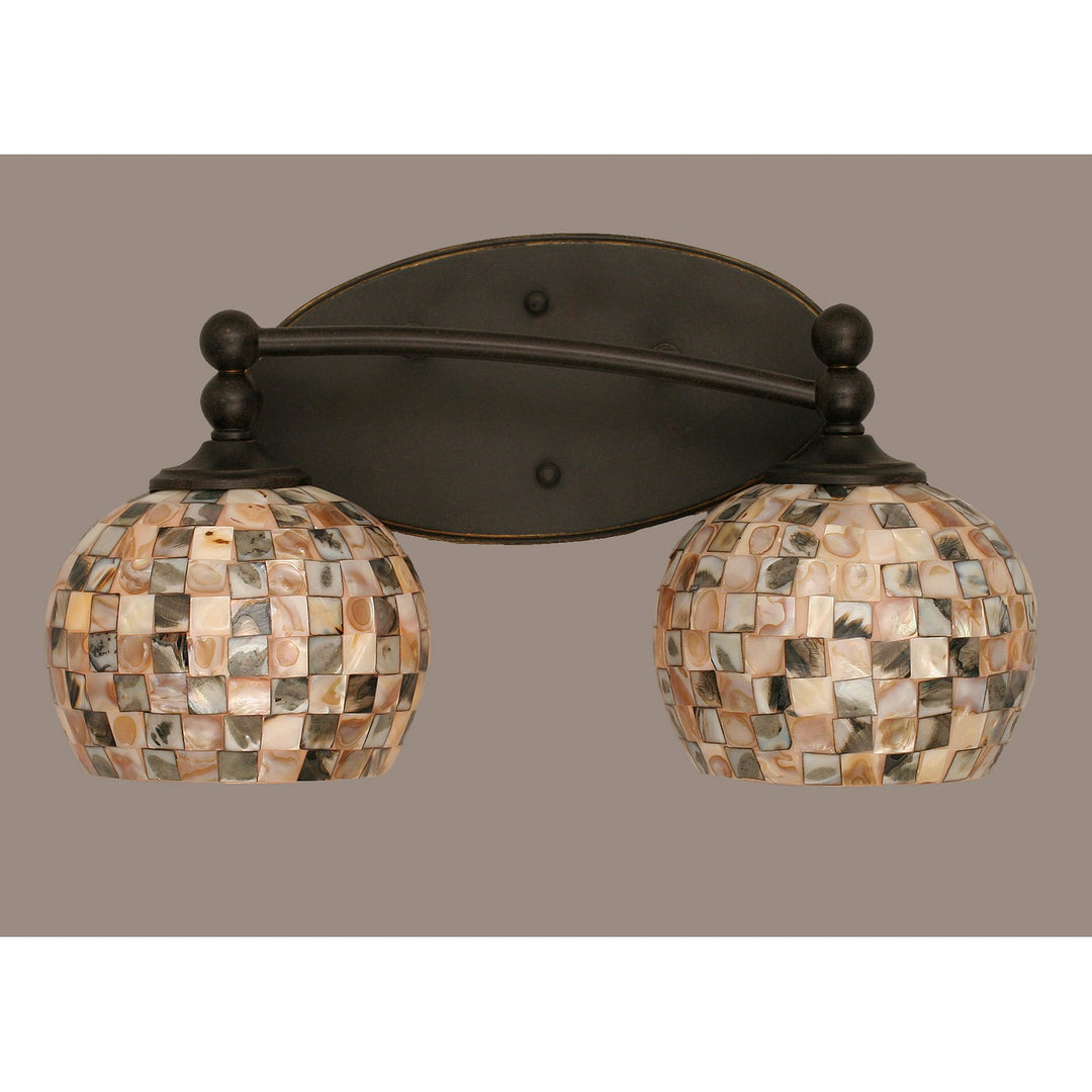 Toltec Capri 592-dg-407 Bath Vanity Light 23 in. wide - Dark Granite