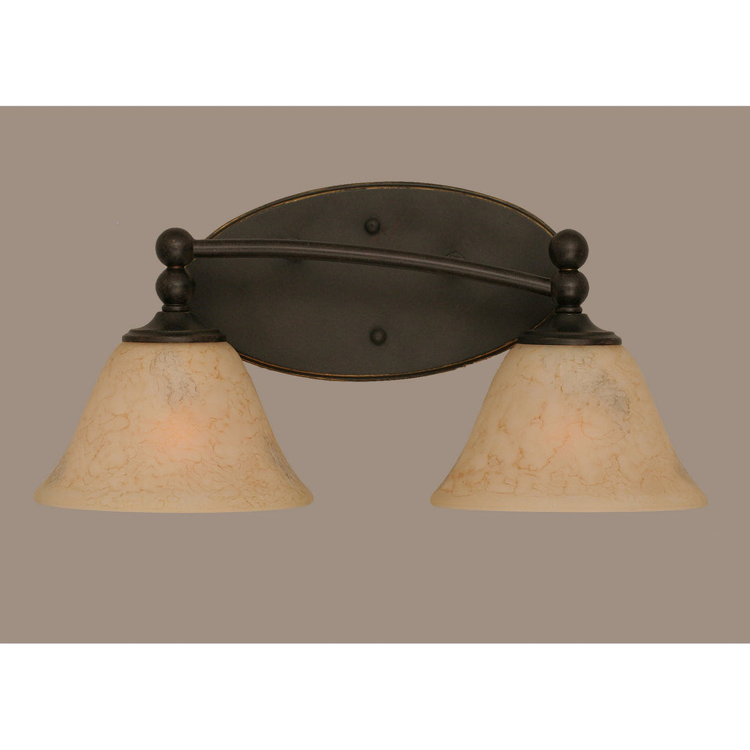 Toltec Capri 592-dg-508 Bath Vanity Light 17 in. wide - Dark Granite