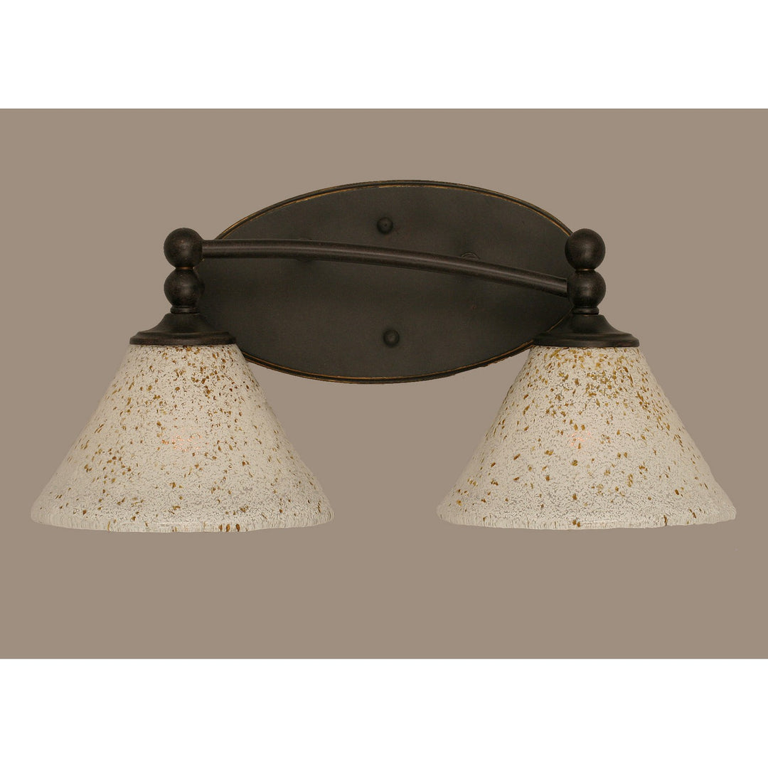 Toltec Capri 592-dg-7145 Bath Vanity Light 17 in. wide - Dark Granite