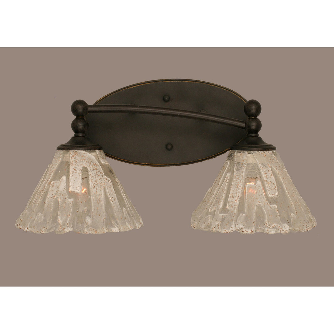 Toltec Capri 592-dg-7195 Bath Vanity Light 17 in. wide - Dark Granite