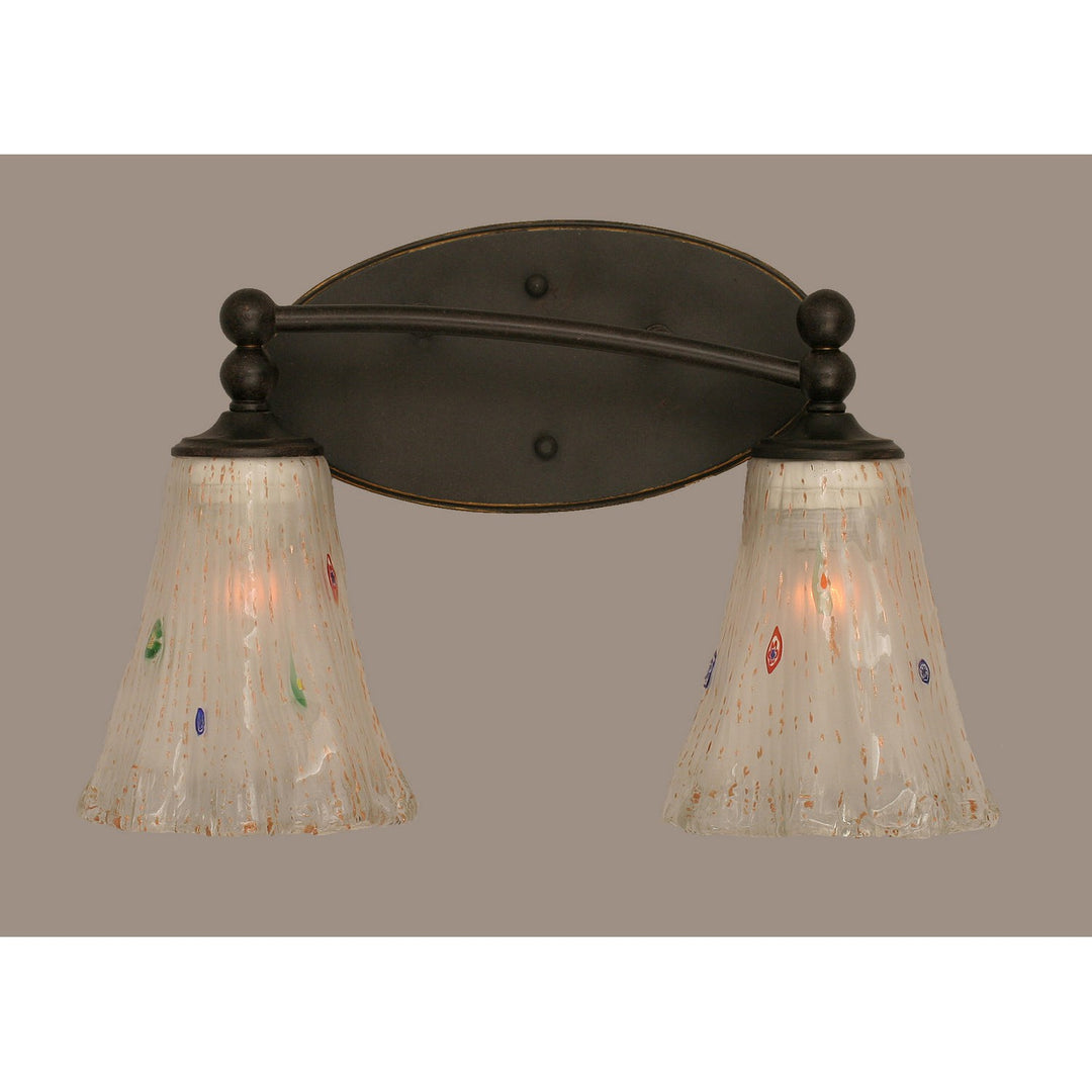 Toltec Capri 592-dg-721 Bath Vanity Light 15 in. wide - Dark Granite