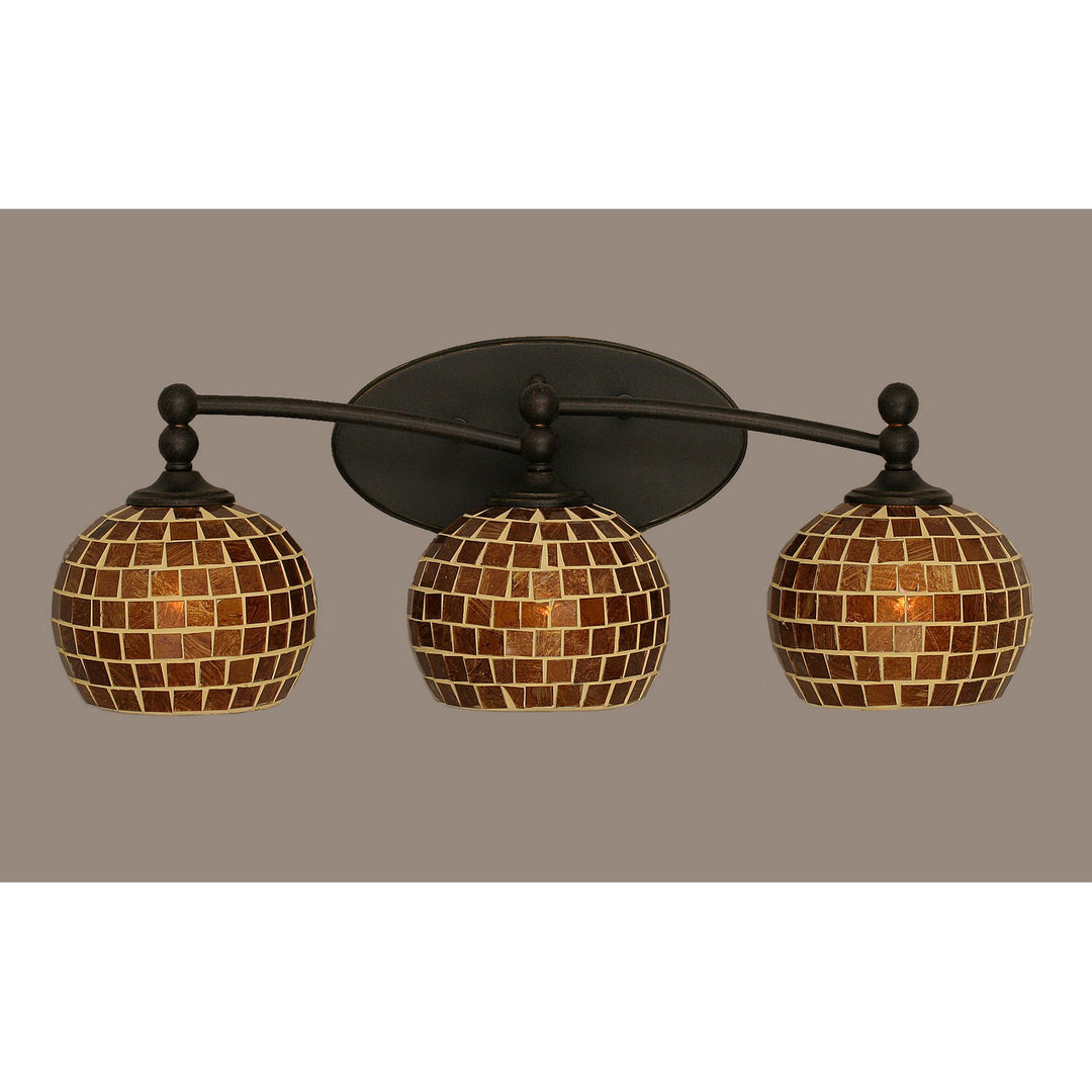 Toltec Capri 593-dg-402 Bath Vanity Light 23 in. wide - Dark Granite