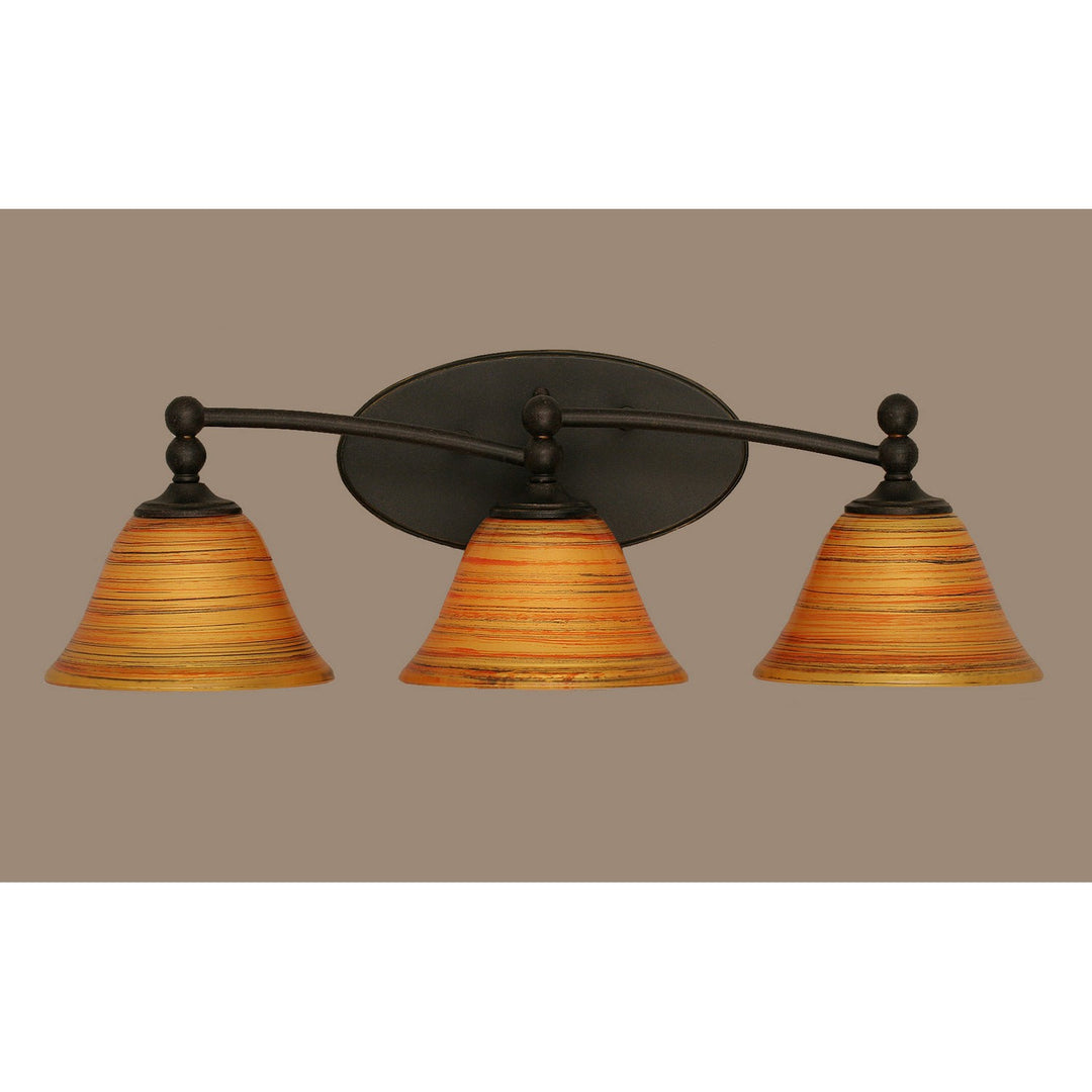 Toltec Capri 593-dg-454 Bath Vanity Light 23 in. wide - Dark Granite