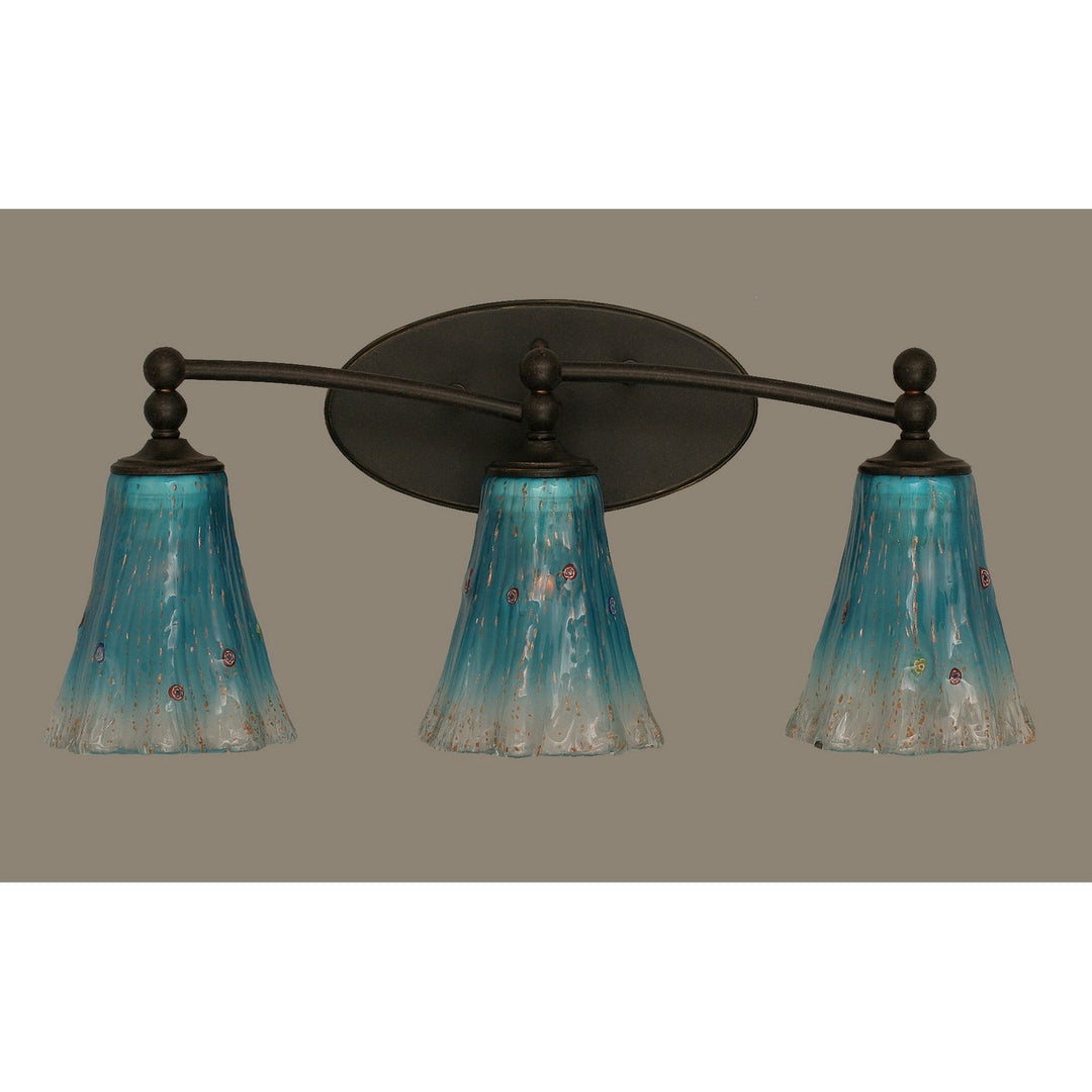 Toltec Capri 593-dg-725 Bath Vanity Light 22 in. wide - Dark Granite