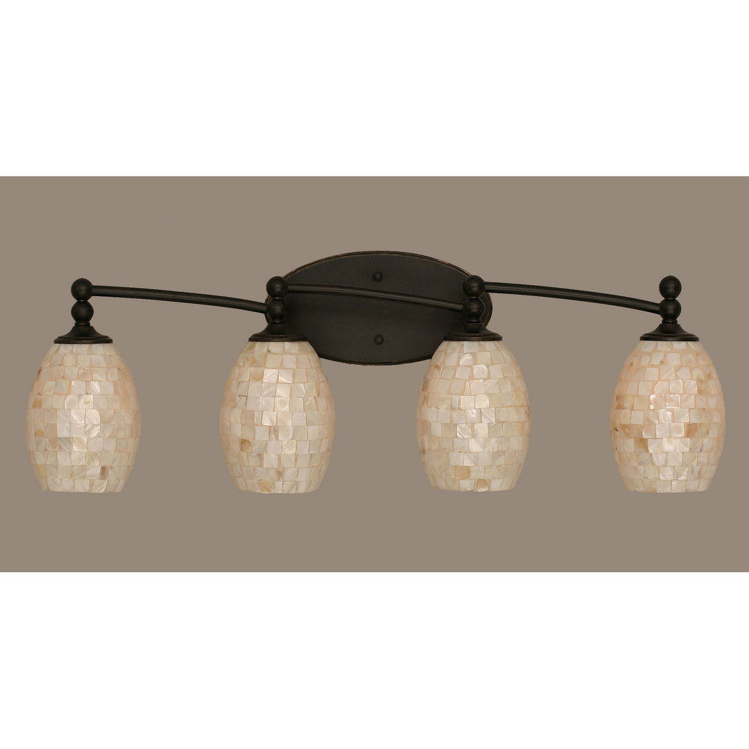 Toltec Capri 594-dg-406 Bath Vanity Light 30 in. wide - Dark Granite