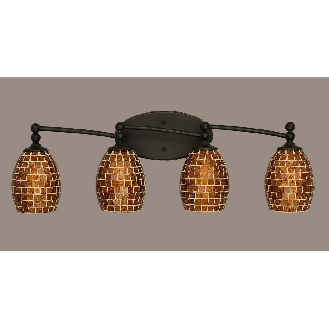 Toltec Capri 594-dg-409 Bath Vanity Light 30 in. wide - Dark Granite