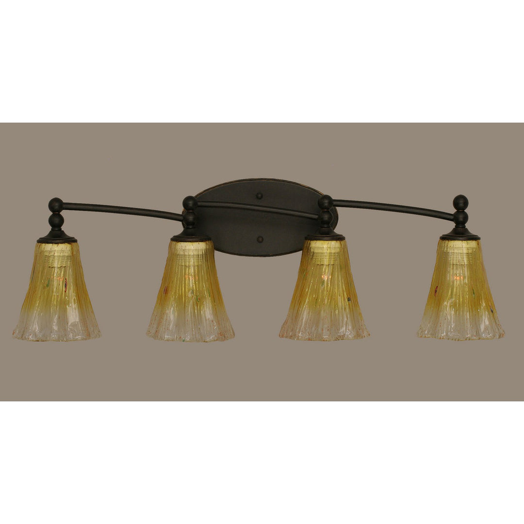 Toltec Capri 594-dg-724 Bath Vanity Light 31 in. wide - Dark Granite
