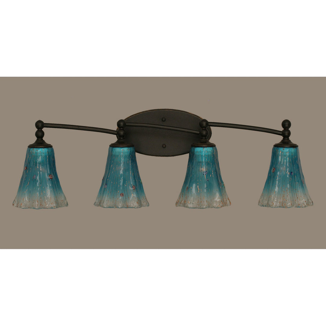 Toltec Capri 594-dg-725 Bath Vanity Light 31 in. wide - Dark Granite