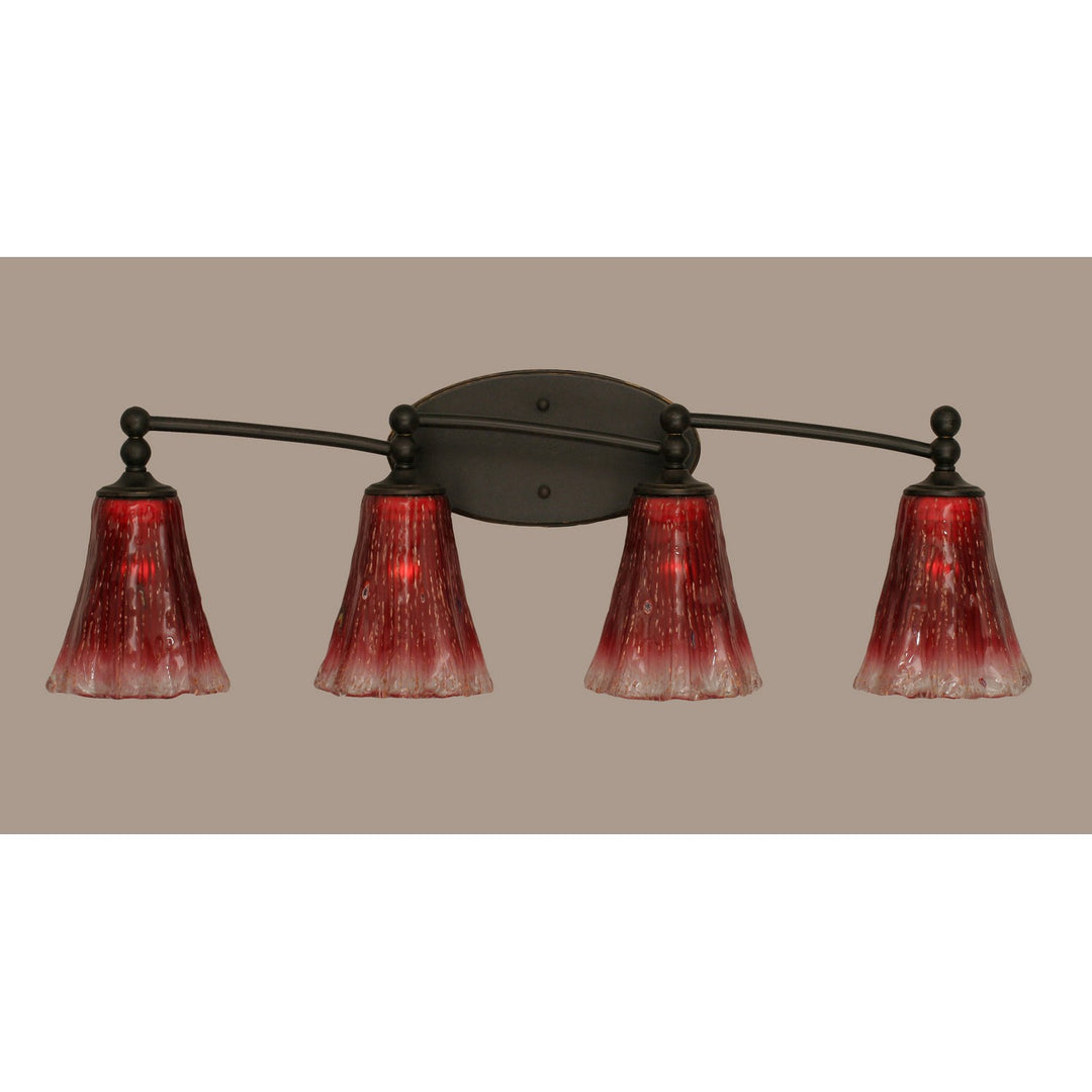 Toltec Capri 594-dg-726 Bath Vanity Light 31 in. wide - Dark Granite