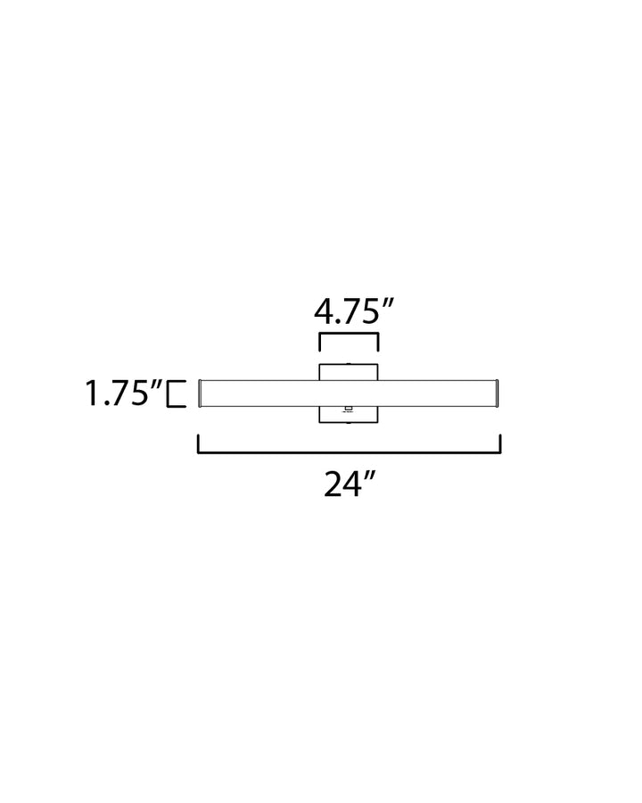 Maxim Spec 52032SN Bath Vanity Light 24 in. wide - Satin Nickel