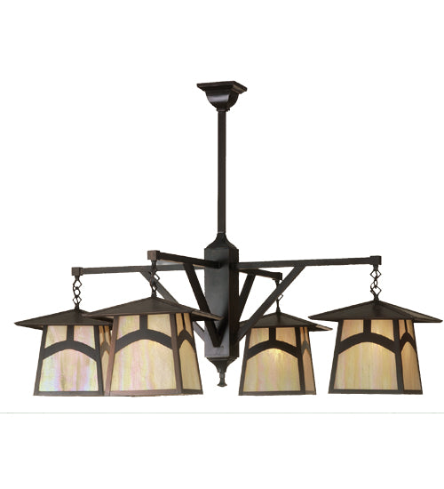 Meyda Tiffany Stillwater 52069 Chandelier Light - Craftsman Brown