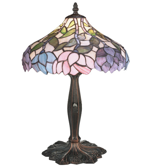 Meyda Tiffany Lighting 52134 Wisteria One Light Accent Lamp Lamp Bronze / Dark