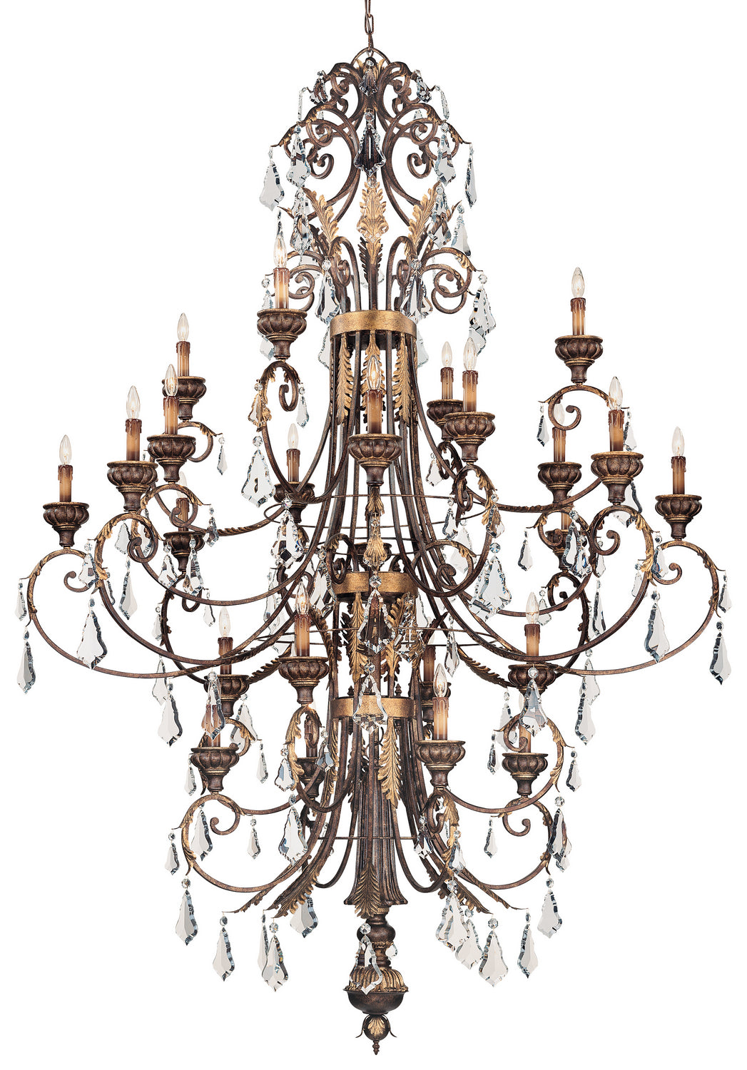 Metropolitan Metropolitan N6228-228 Chandelier Light - Windsor Rust W/ Bronze Accents