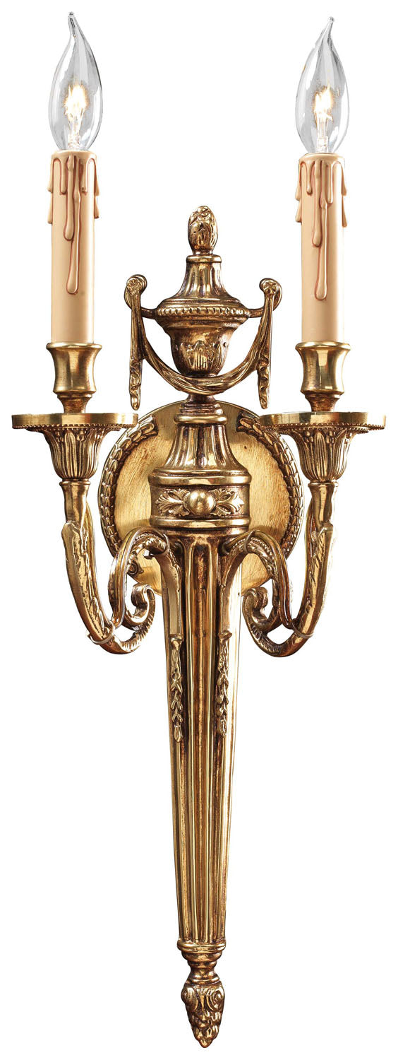 Metropolitan Metropolitan N9602 Wall Light - Stained Gold