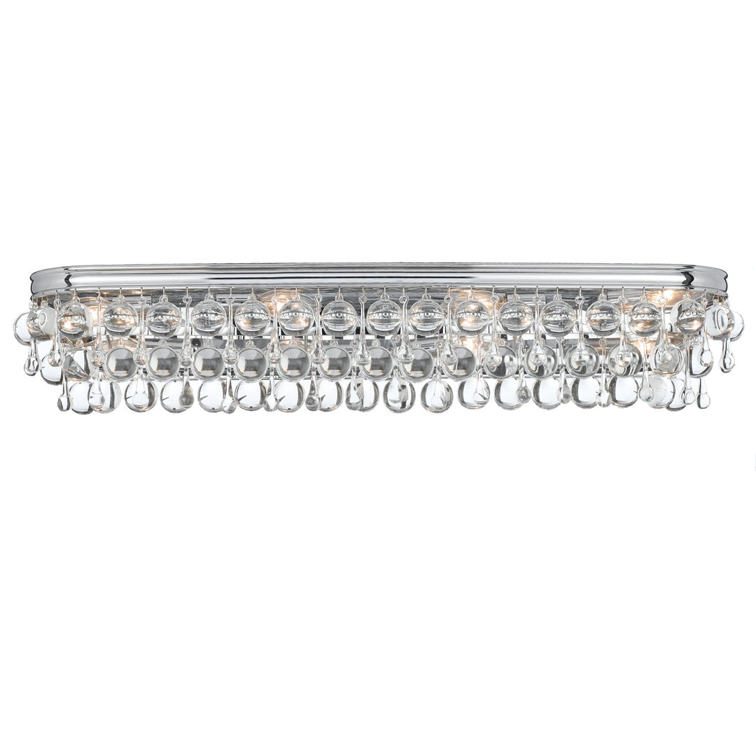 Crystorama Calypso 134-CH Bath Vanity Light - Polished Chrome