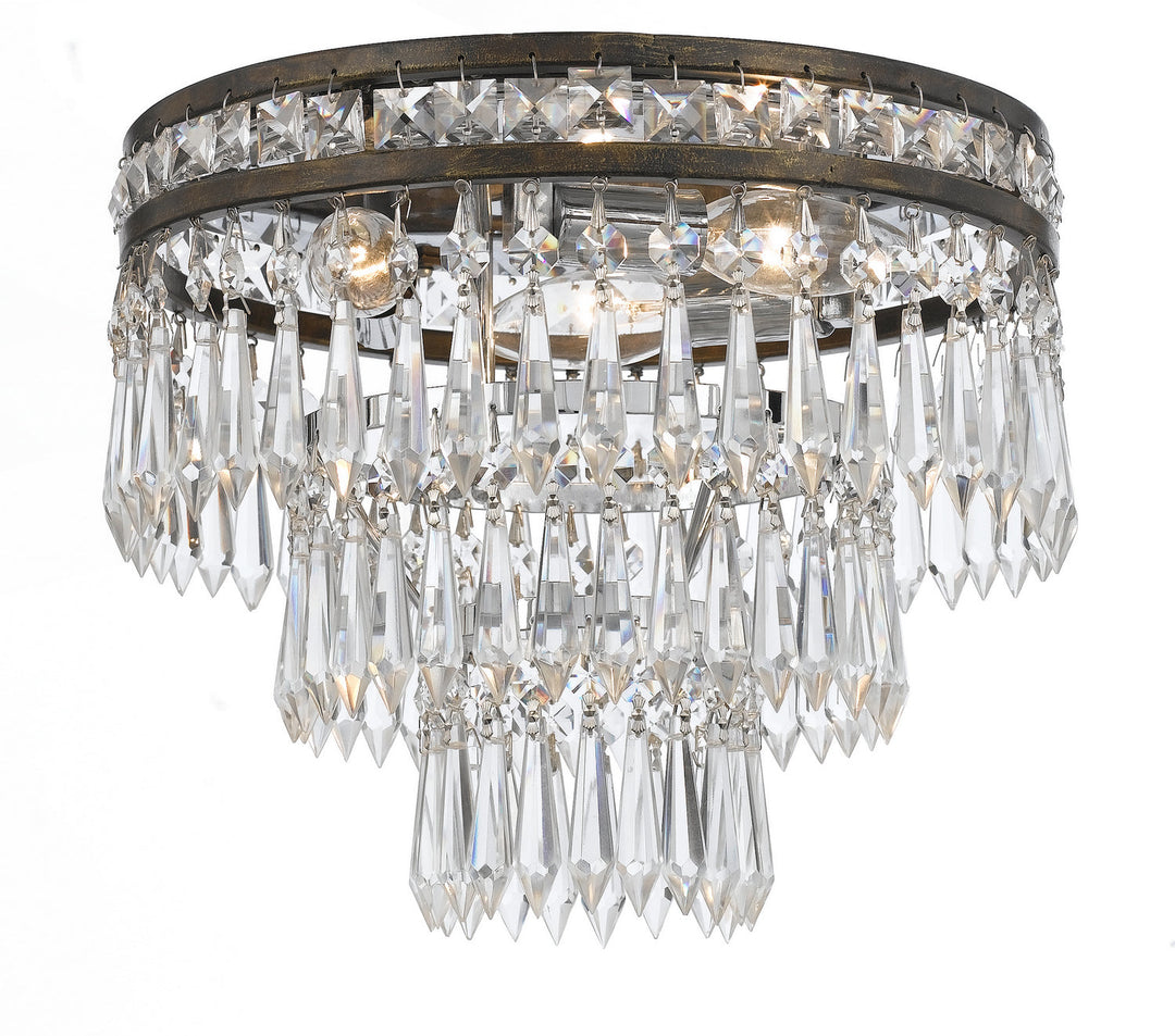 Crystorama Mercer 5260-EB-CL-MWP Ceiling Light - English Bronze
