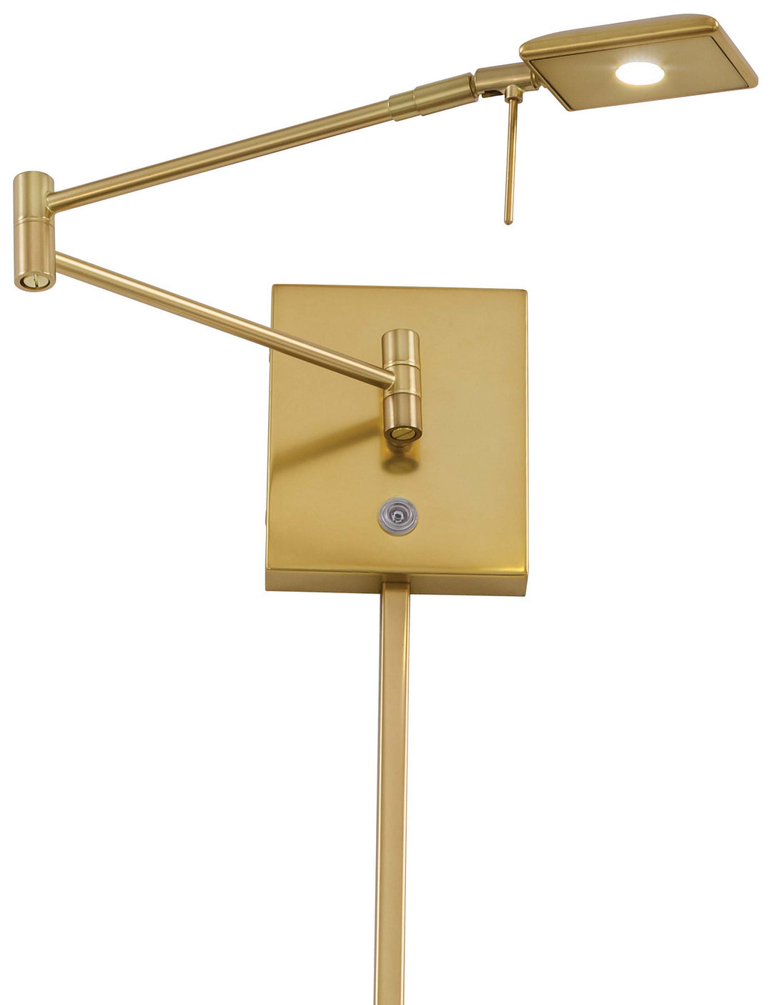 George Kovacs Lighting P4328-248 George's Reading Room Led Swing Arm Wall Lamp Lamp Gold, Champ, Gld Leaf