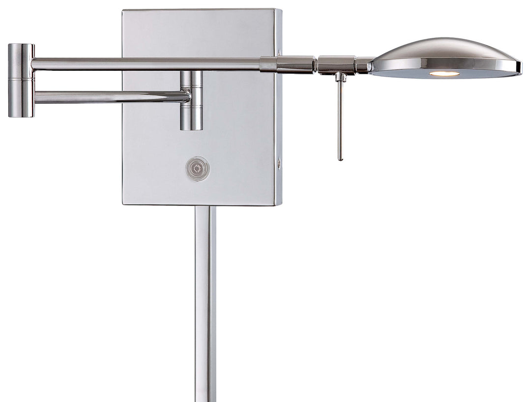 George Kovacs Lighting P4338-077 George's Reading Room Led Swing Arm Wall Lamp Lamp Chrome