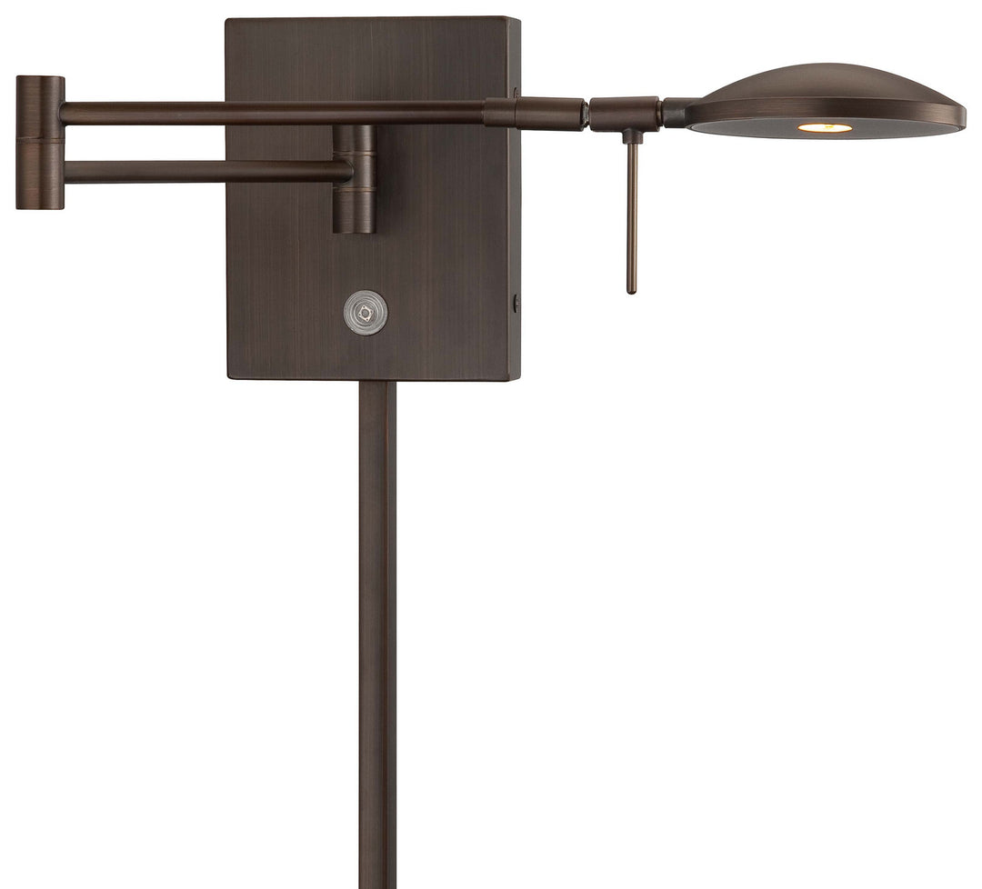 George Kovacs Lighting P4338-647 George's Reading Room Led Swing Arm Wall Lamp Lamp Bronze / Dark