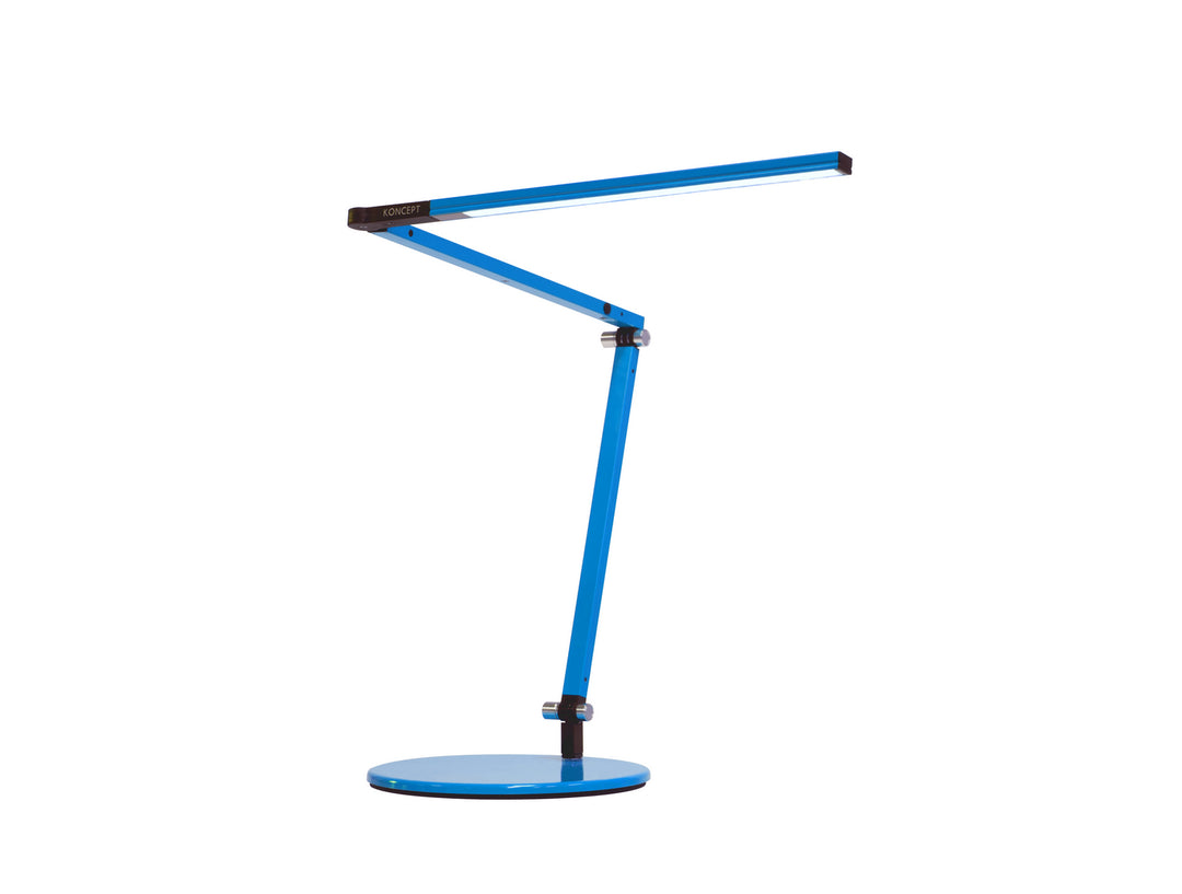 Koncept Lighting AR3100-WD-BLU-DSK Modern Z-Bar Lamp Blue