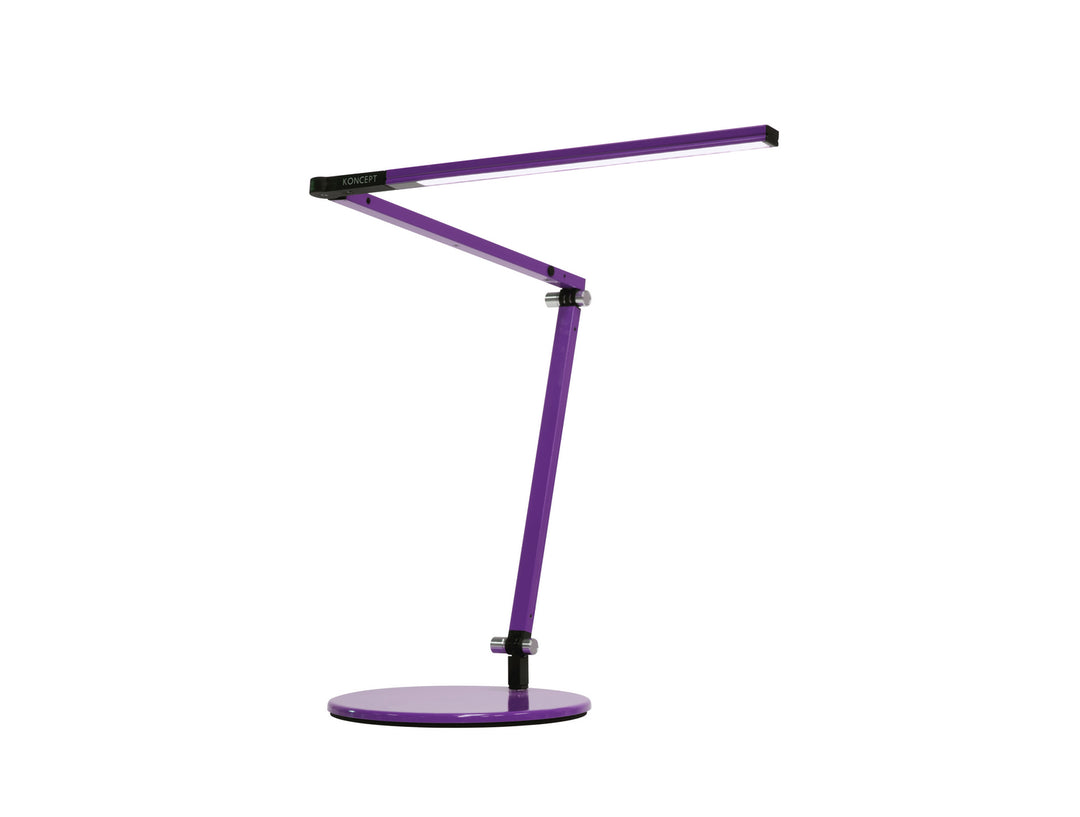 Koncept Lighting AR3100-WD-PUR-DSK Modern Z-Bar Lamp Purple