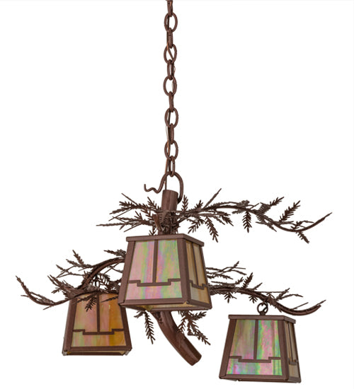 Meyda Tiffany Pine Branch 52350 Chandelier Light - Rust