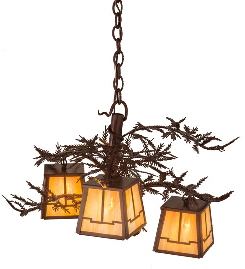 Meyda Tiffany Pine Branch 52350 Chandelier Light - Rust