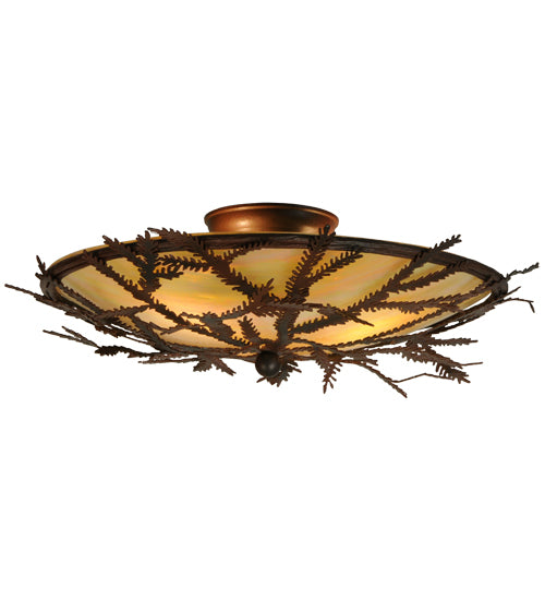 Meyda Tiffany Pine Branch 52390 Ceiling Light - Rust,Wrought Iron