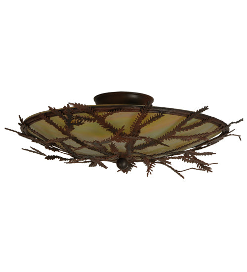 Meyda Tiffany Pine Branch 52390 Ceiling Light - Rust,Wrought Iron