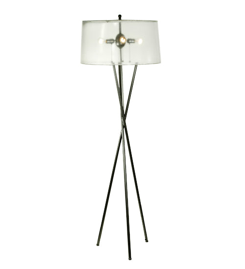 Meyda Tiffany Lighting 52403 Gossamer Four Light Floor Lamp Lamp Bronze / Dark