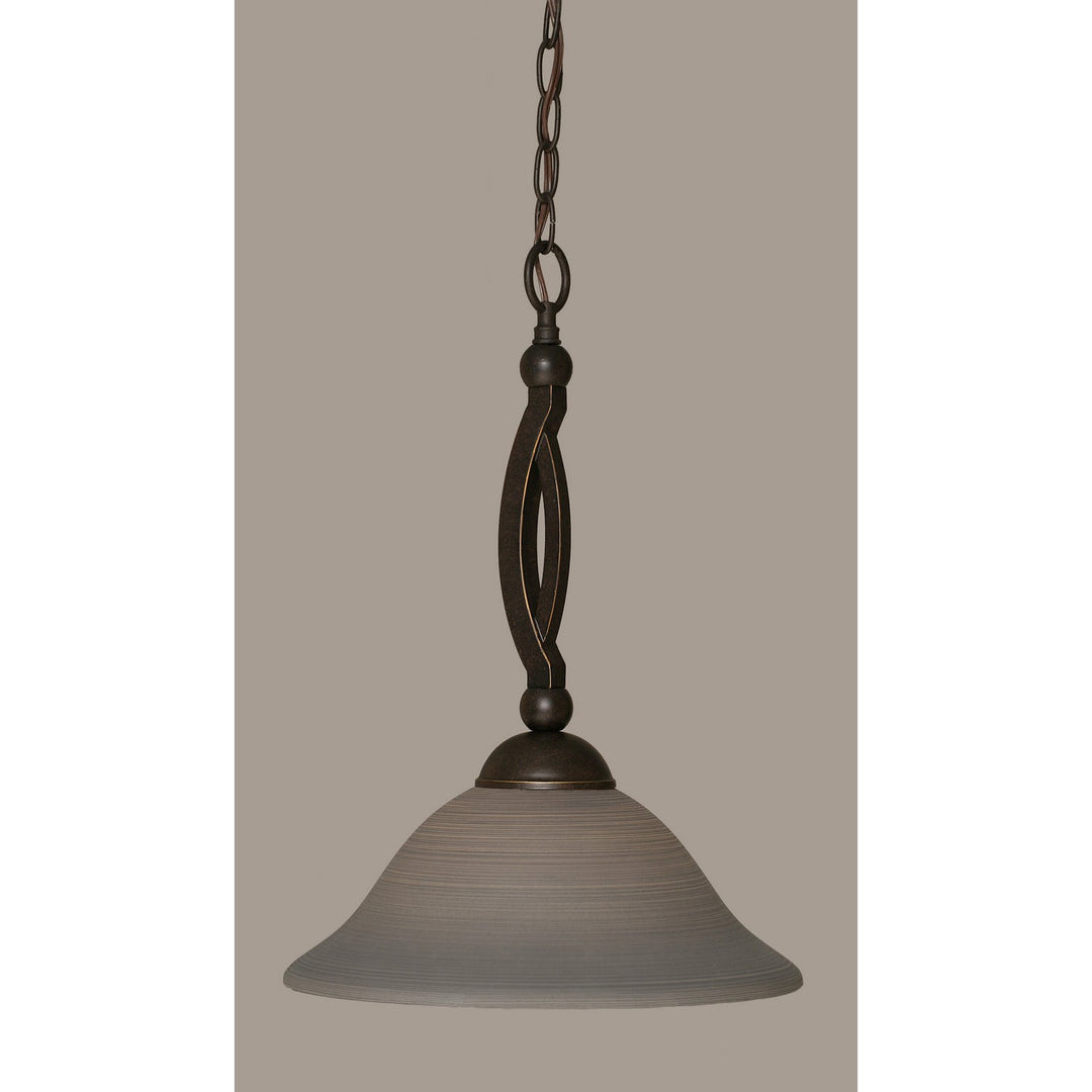 Toltec Bow 271-dg-604 Pendant Light - Dark Granite