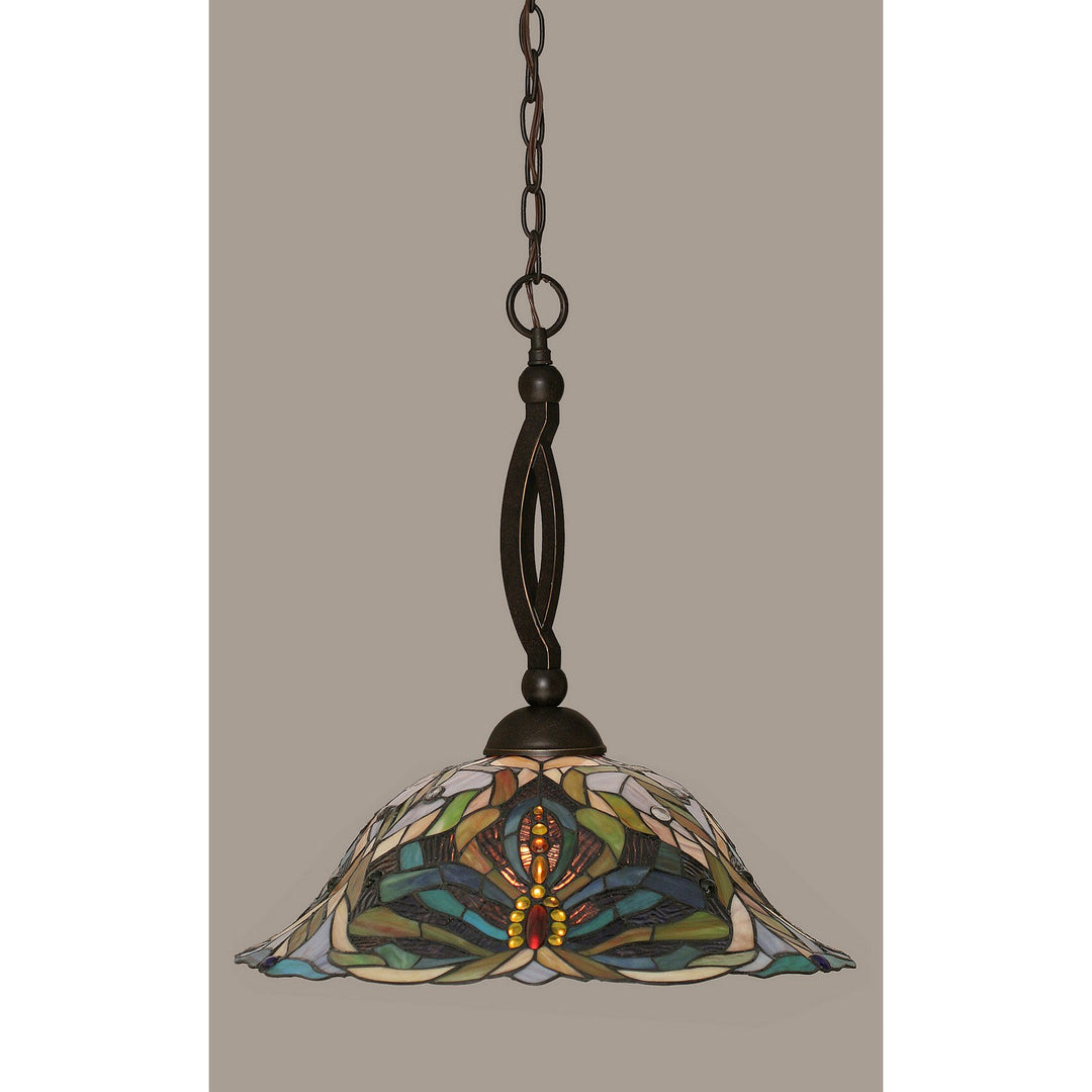 Toltec Bow 271-dg-990 Pendant Light - Dark Granite