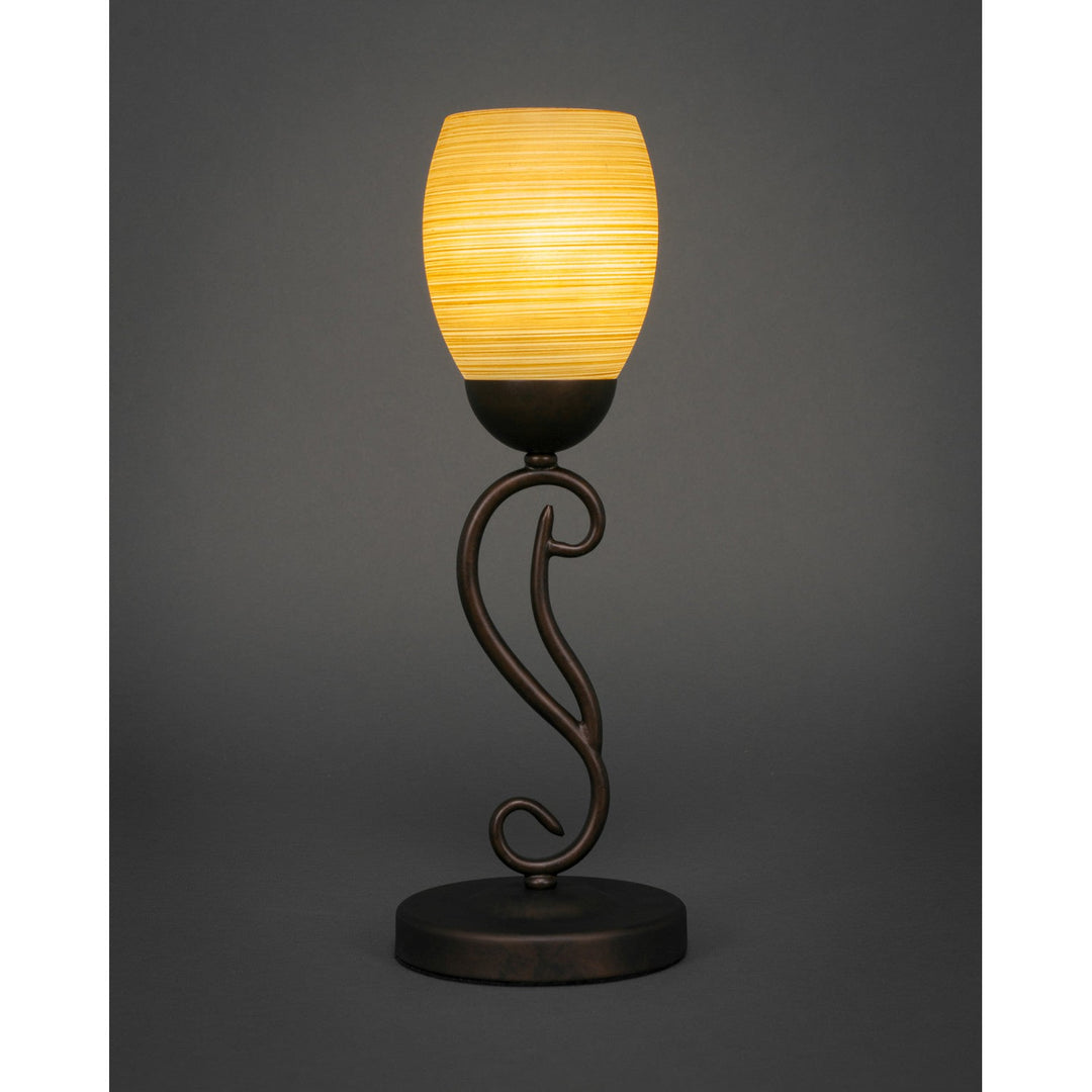 Toltec Lighting 44-BRZ-625  Olde Iron Lamp Bronze