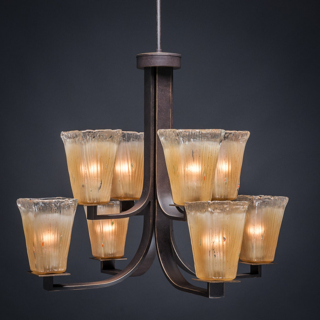 Toltec Apollo 578-dg-630 Chandelier Light - Dark Granite