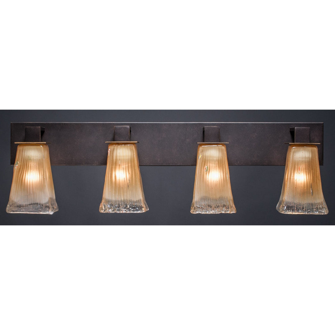 Toltec Apollo 584-dg-630 Bath Vanity Light 33 in. wide - Dark Granite