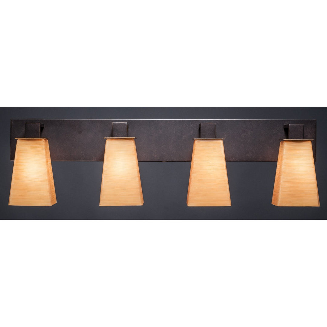 Toltec Apollo 584-dg-670 Bath Vanity Light 33 in. wide - Dark Granite