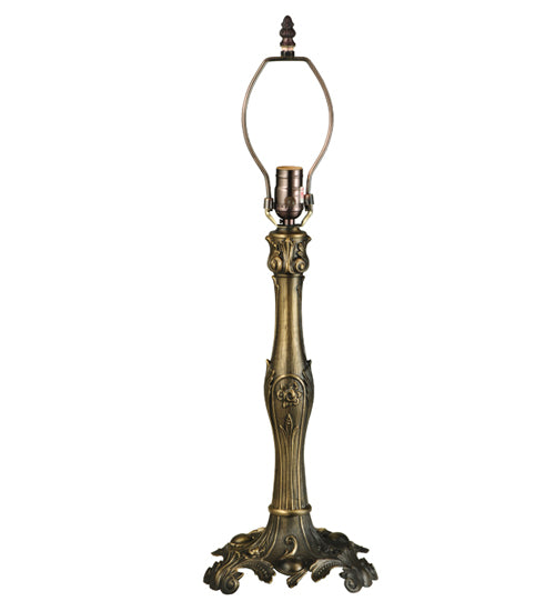 Meyda Tiffany Lighting 52456 Victorian Rosette One Light Table Base Utility Light Bronze / Dark