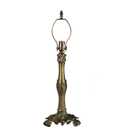 Meyda Tiffany Lighting 52456 Victorian Rosette One Light Table Base Utility Light Bronze / Dark