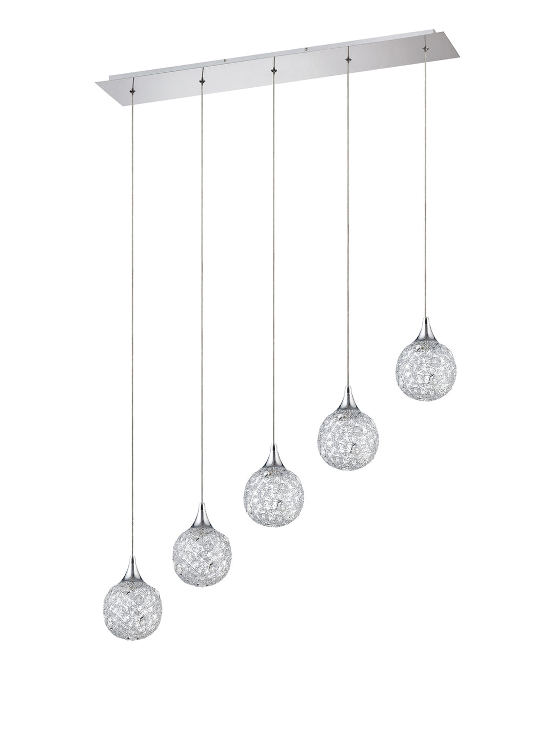 Kendal Solaro PF40-5LBR-CH Pendant Light - Chrome