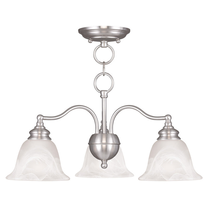 Livex Essex 1343-91 Chandelier Light - Brushed Nickel